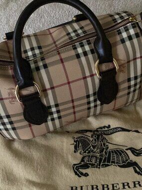 BURBERRY HAYMARKET CHESTER BOWLING SATCHEL